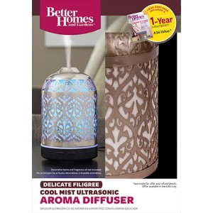 Better Homes and Gardens 100 mL Essential Oil Diffuser, Delicate Filigree   554617993